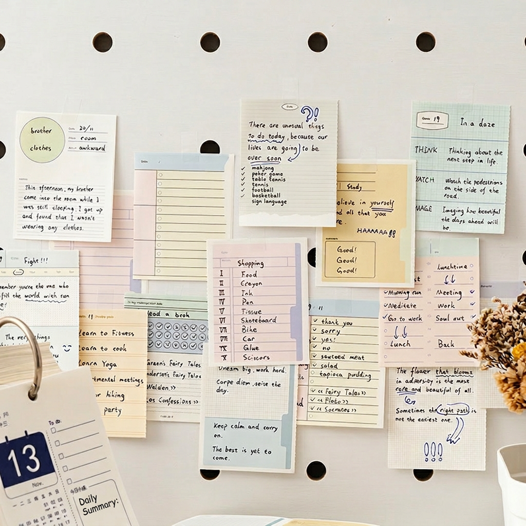 Score Pad Notepad - Daily Schedule Notepad Non-Adhesive Tearable Planning
