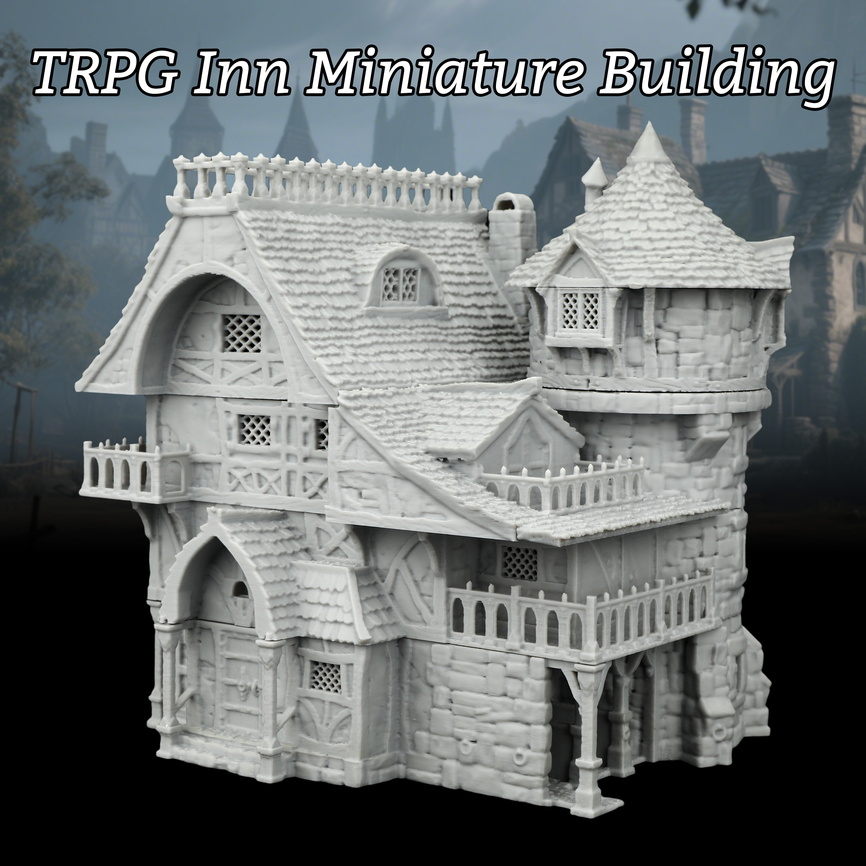Board Game Dune - Fantasy Inn Miniature Building Set -