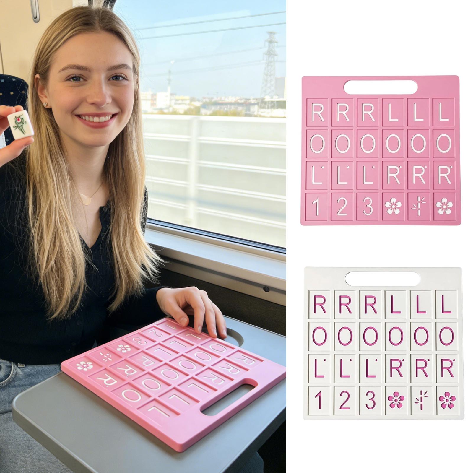 Board Game Fun - Solo Mahjong Board 24 Slots Portable
