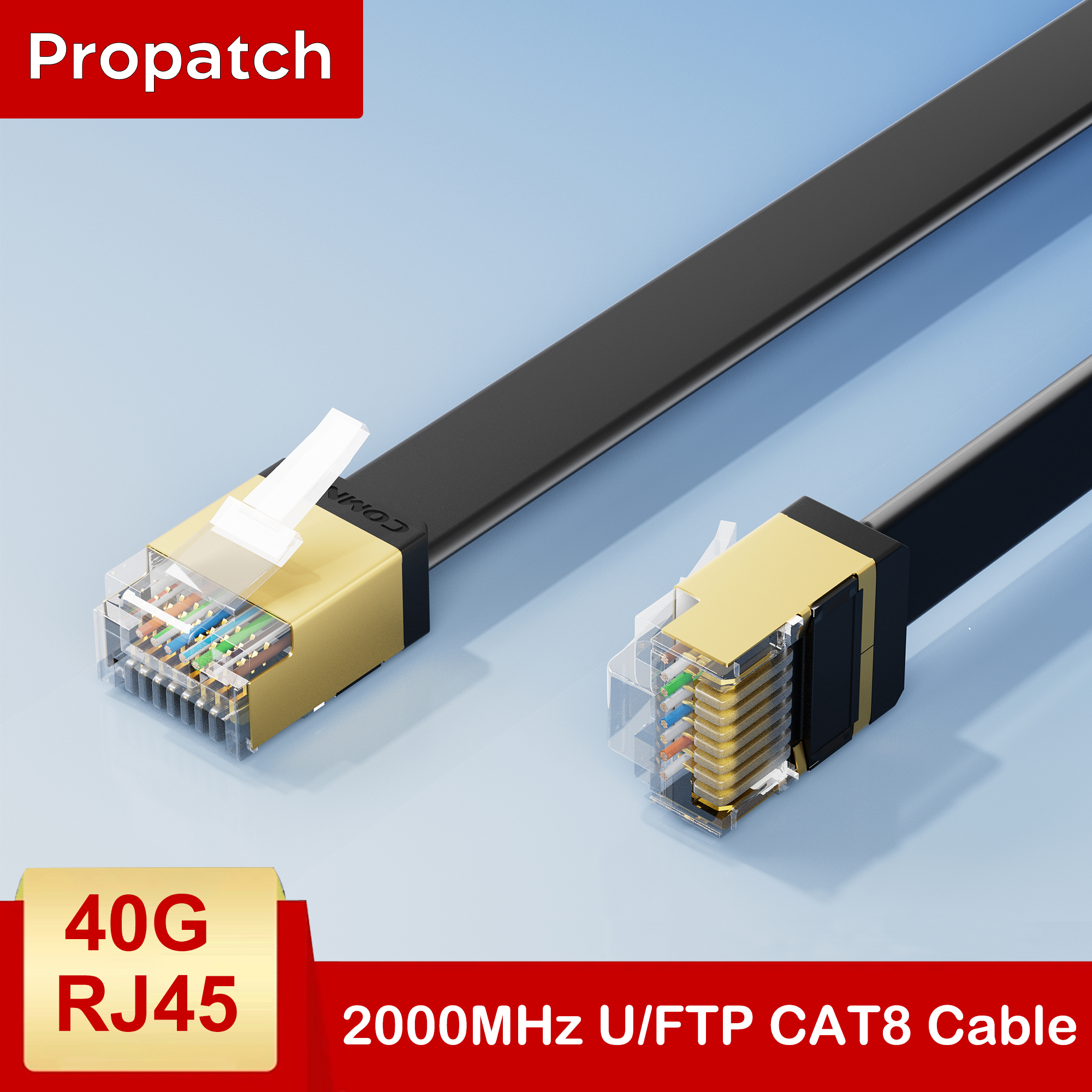 Board Game Geek - Propatch CAT8 Ethernet Cable, 40Gbps 2000MHz