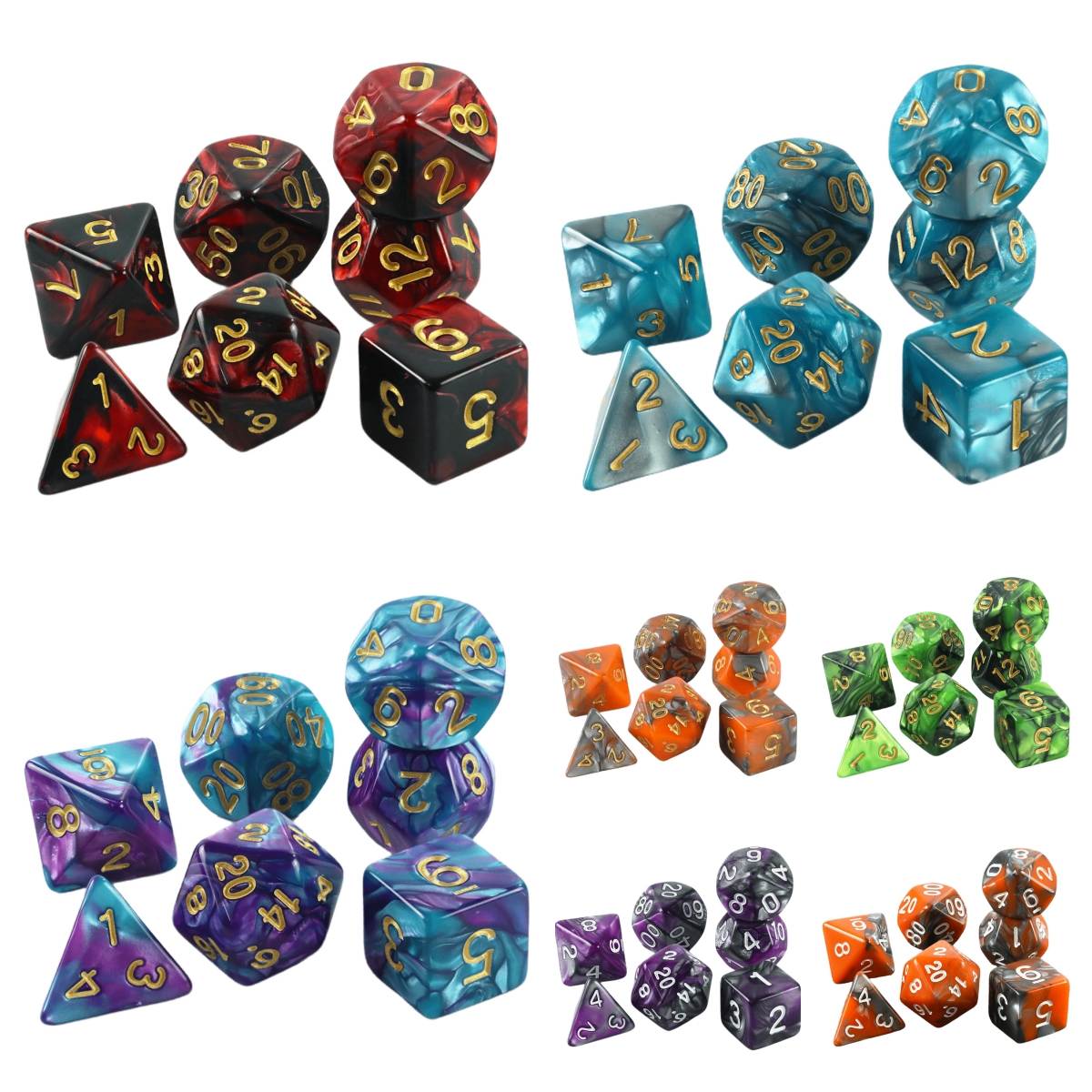 DND Dice Set 7pcs Mixing Color - Board Game Live 리뷰 및 가격