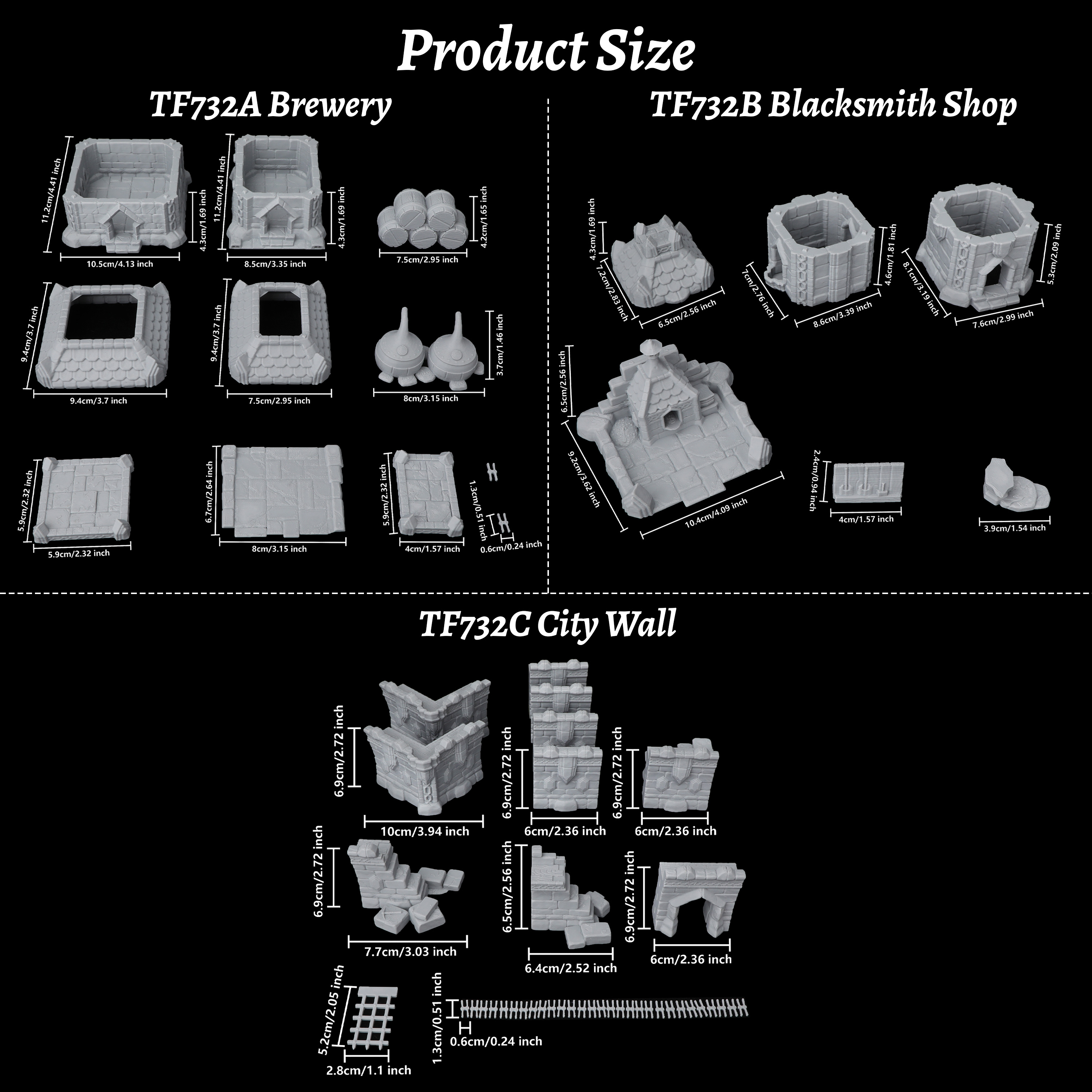 Fantasy Town Terrain Set - Bre - Board Game Dune 리뷰 및 가격