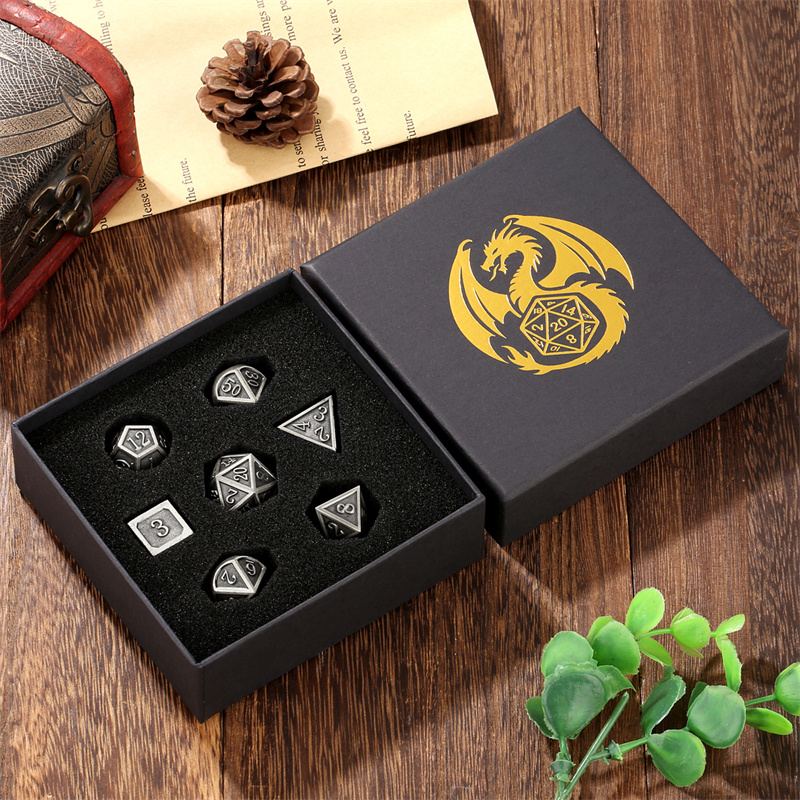 7pcs/set Metal Polyhedral Dice - Board Game Roleplay 리뷰 및 가격