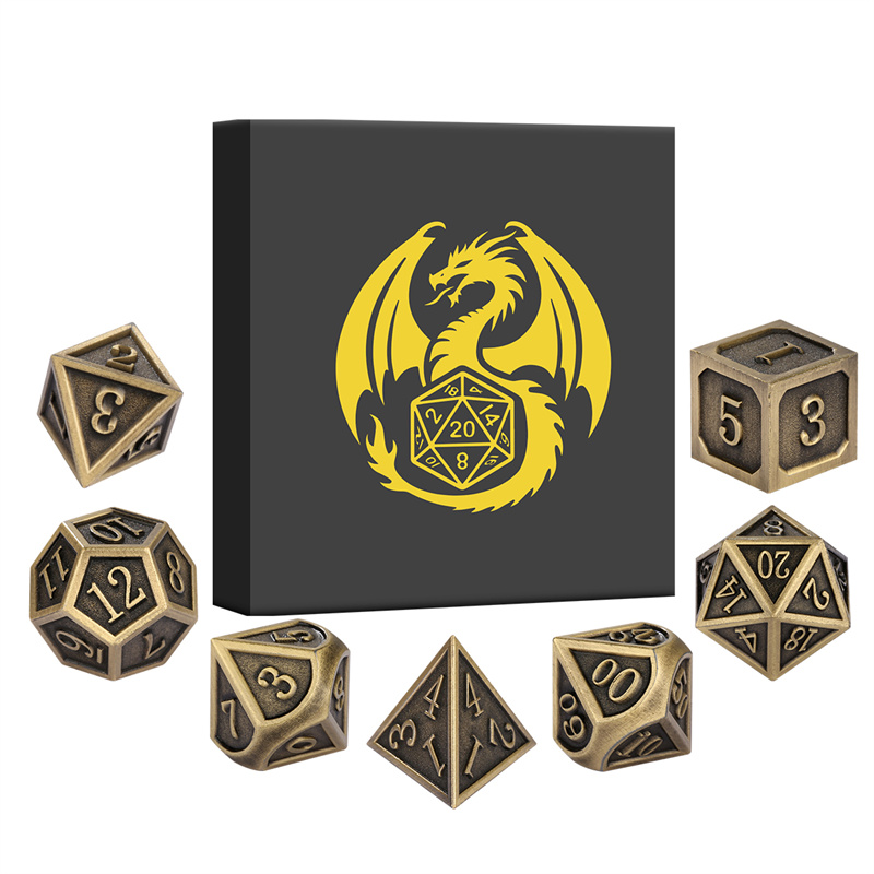 7pcs/set Metal Polyhedral Dice - Board Game Roleplay 리뷰 및 가격