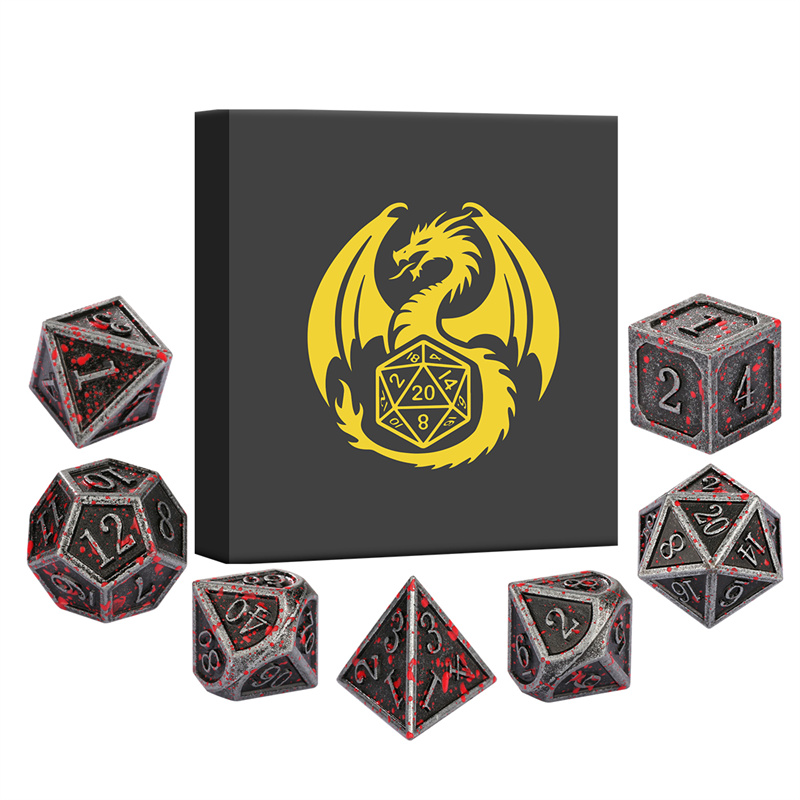 7pcs/set Metal Polyhedral Dice - Board Game Roleplay 리뷰 및 가격