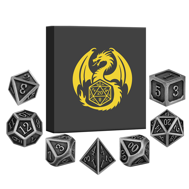 7pcs/set Metal Polyhedral Dice - Board Game Roleplay 리뷰 및 가격