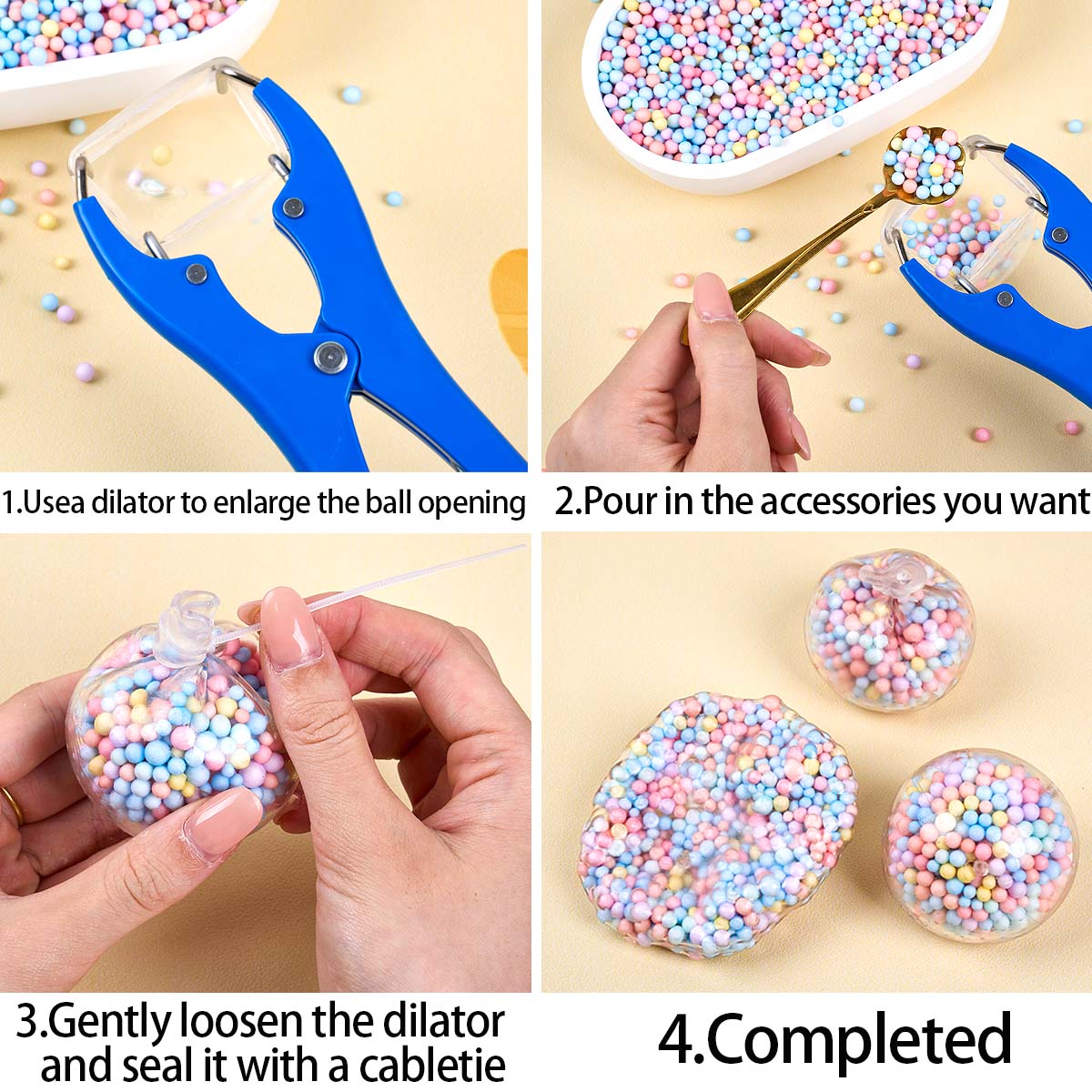 Clear Stress Ball Kit DIY Squi - Board Game Diy 리뷰 및 가격