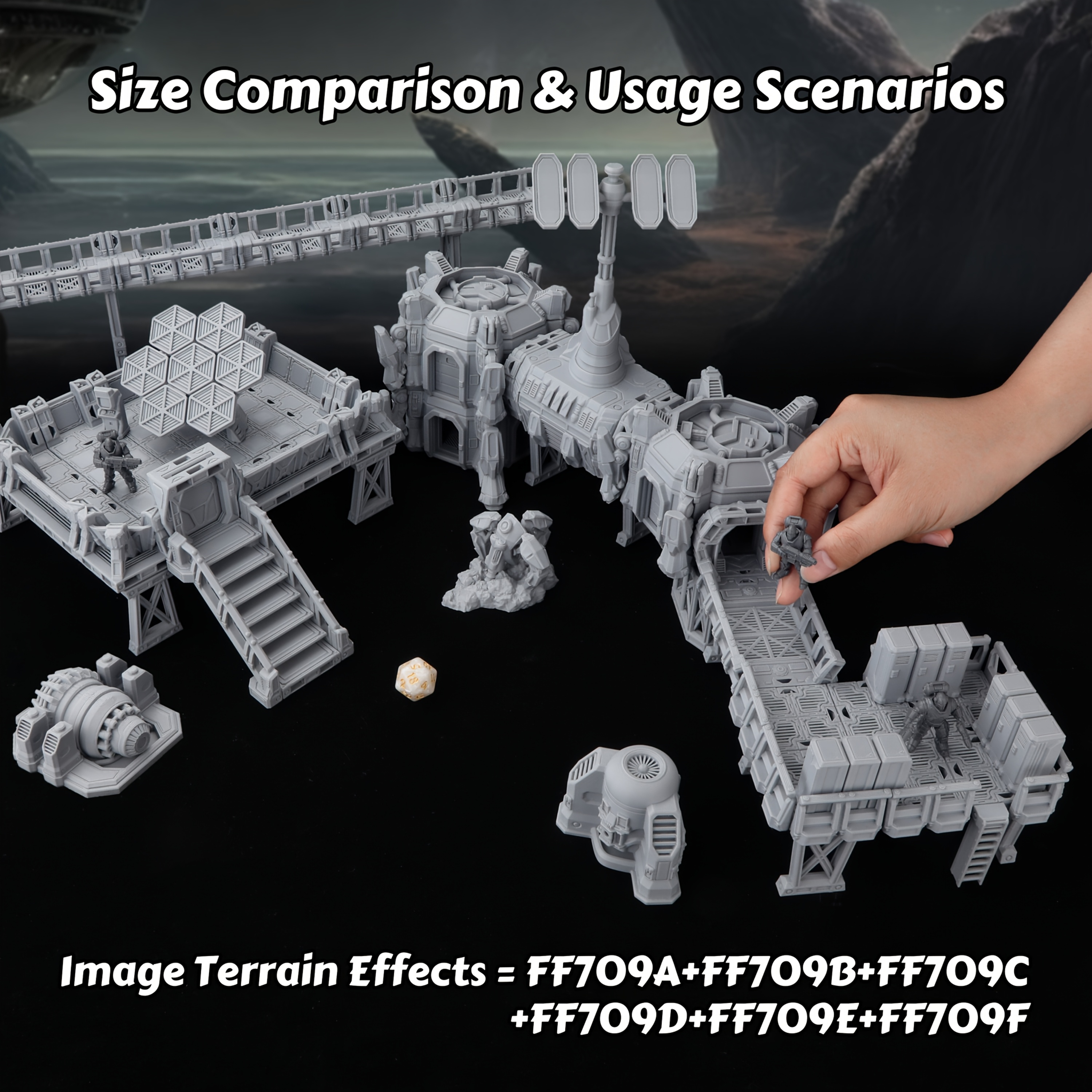Epical Sci-Fi Terrain Set for  - Board Game Dune 리뷰 및 가격
