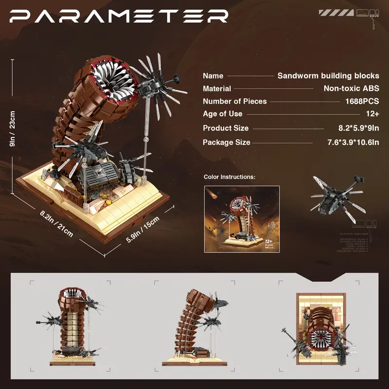 1688PCS MOC Movie Dune Sandwor - Board Game Dune 리뷰 및 가격
