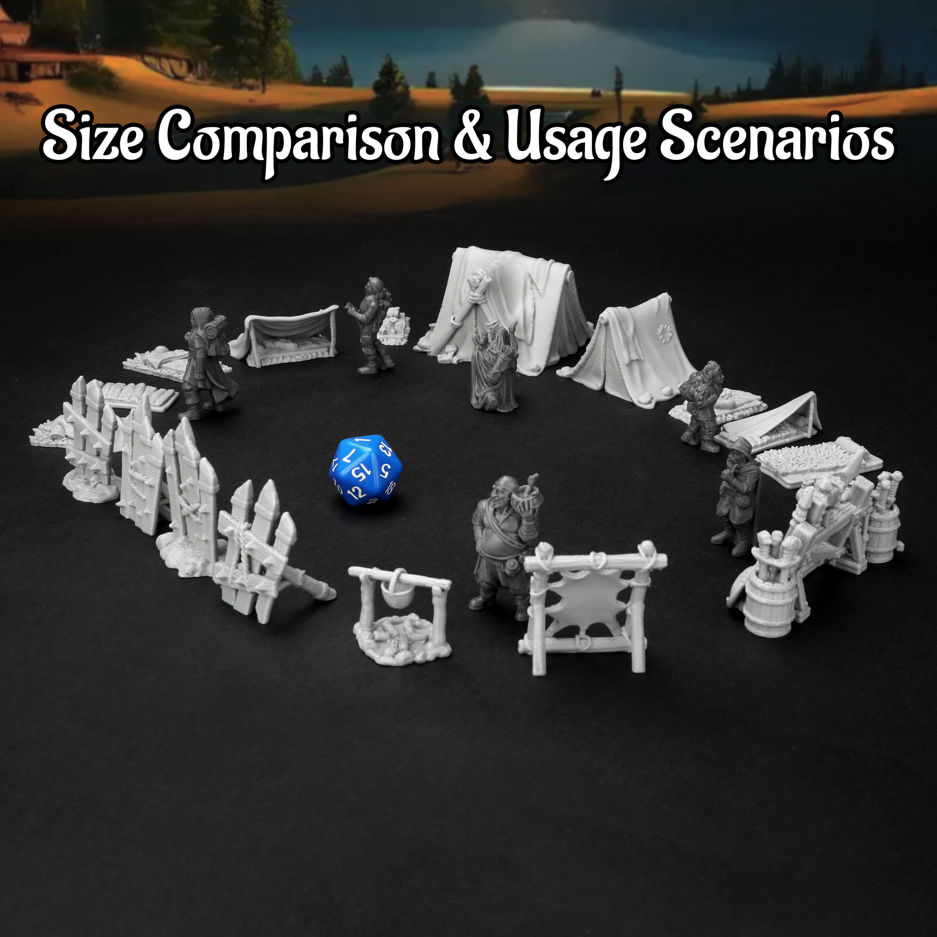 RPG Camp Terrain Set - Adventu - Board Game Dune 리뷰 및 가격