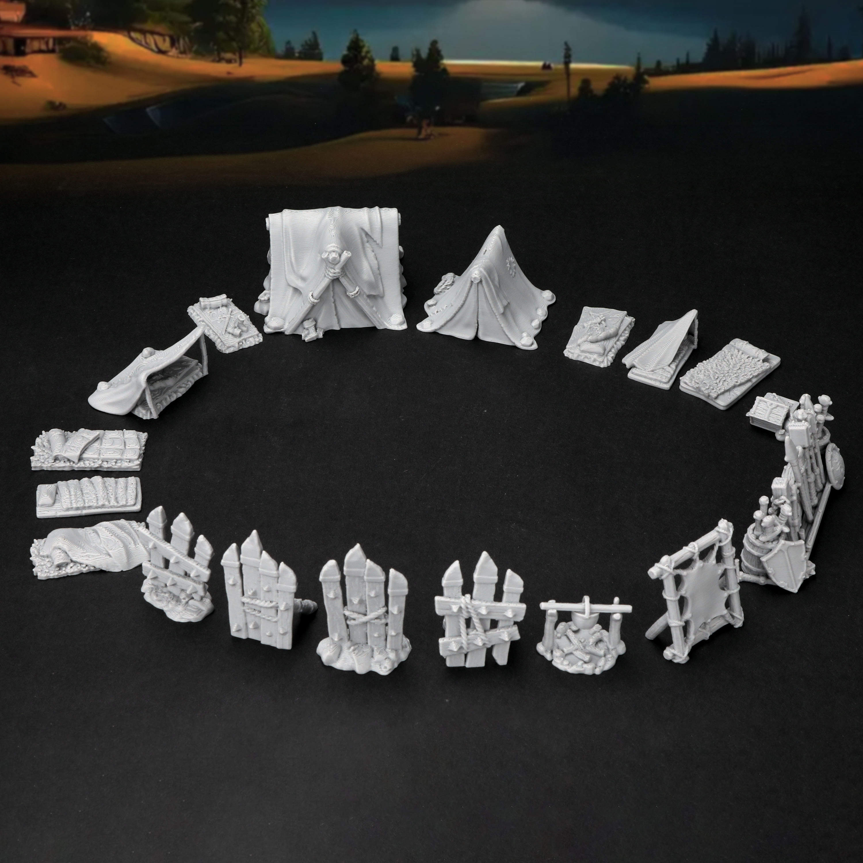 RPG Camp Terrain Set - Adventu - Board Game Dune 리뷰 및 가격