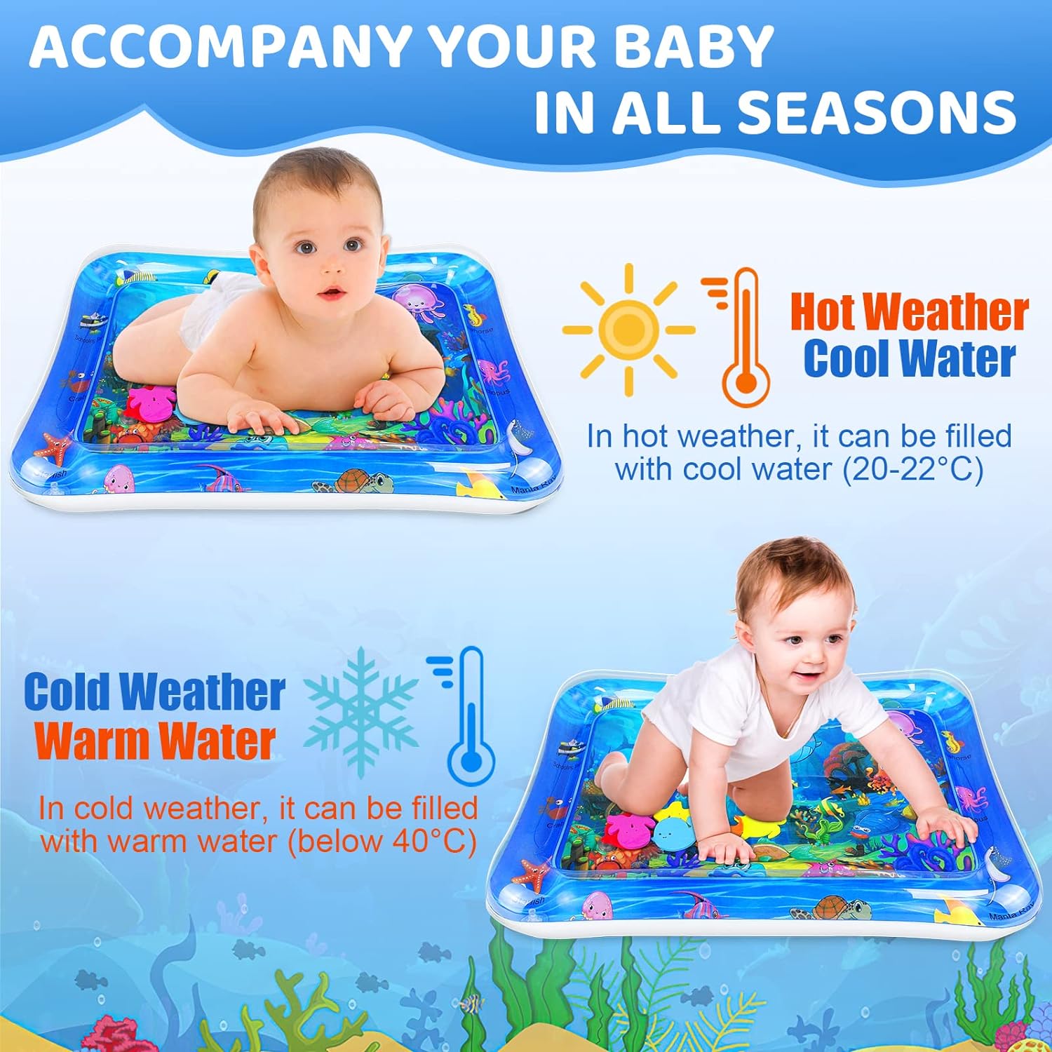 Baby Water Play Mat Inflatable - Play Mat Neoprene 리뷰 및 가격
