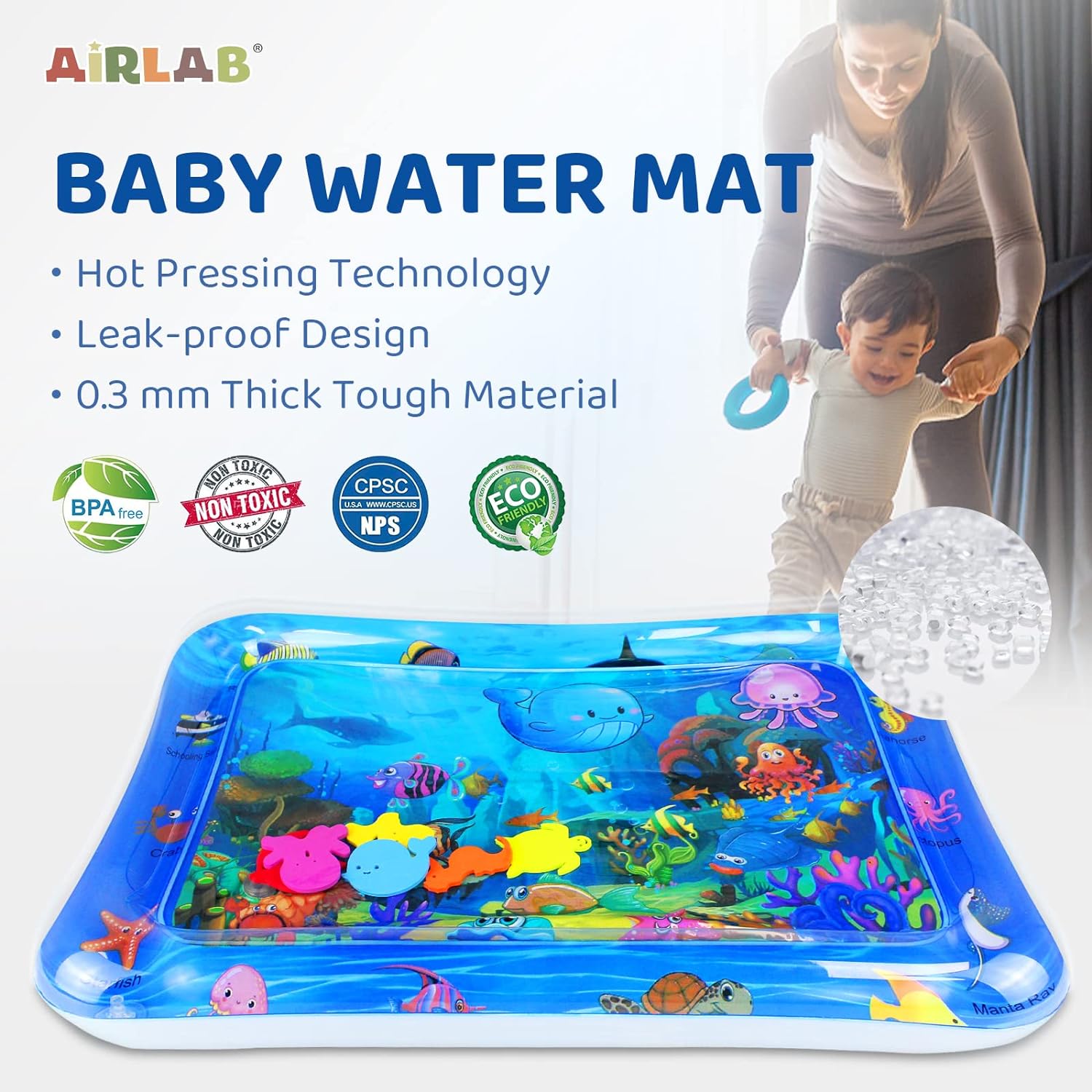 Baby Water Play Mat Inflatable - Play Mat Neoprene 리뷰 및 가격