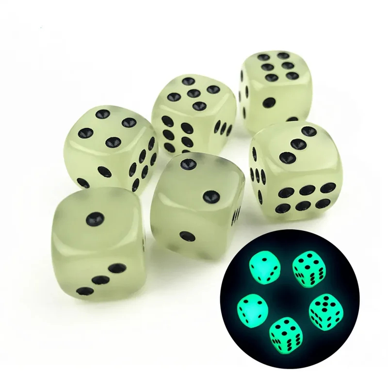 6-36Pcs 14mm Luminous Dice 6 S - Board Game Night 리뷰 및 가격