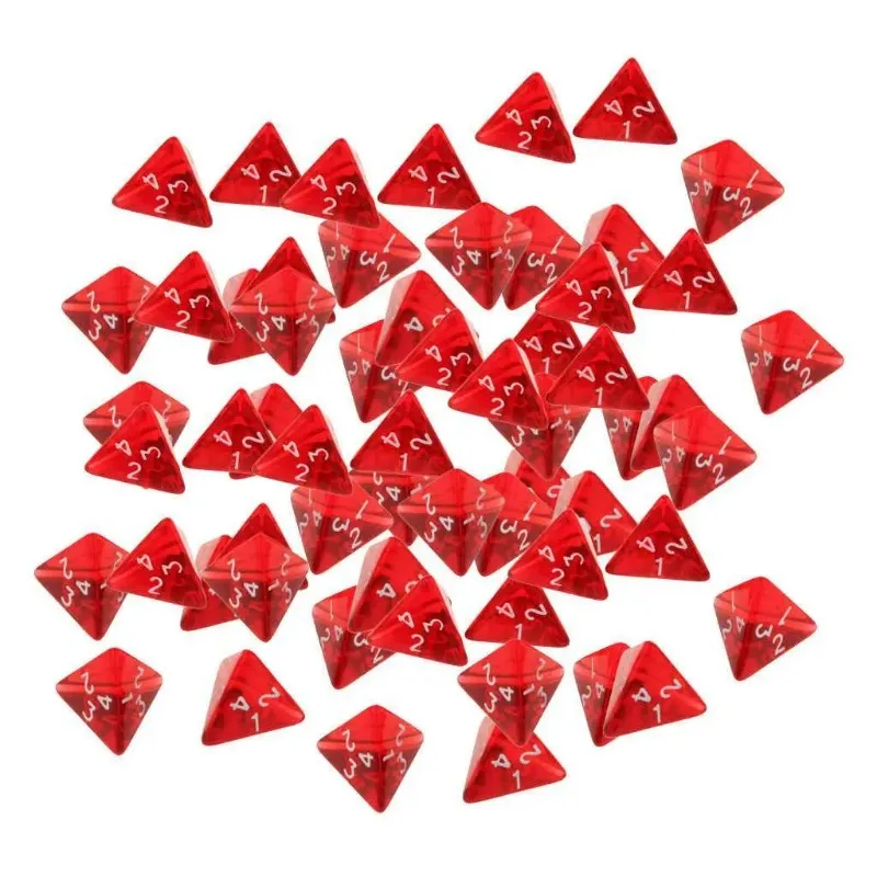 5pcs/set 4-sided Dices D4 Tran - Board Game Roleplay 리뷰 및 가격