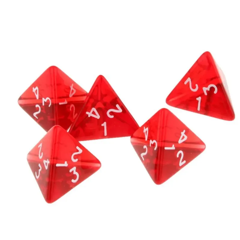 5pcs/set 4-sided Dices D4 Tran - Board Game Roleplay 리뷰 및 가격