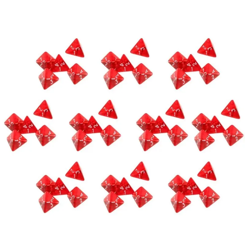 5pcs/set 4-sided Dices D4 Tran - Board Game Roleplay 리뷰 및 가격
