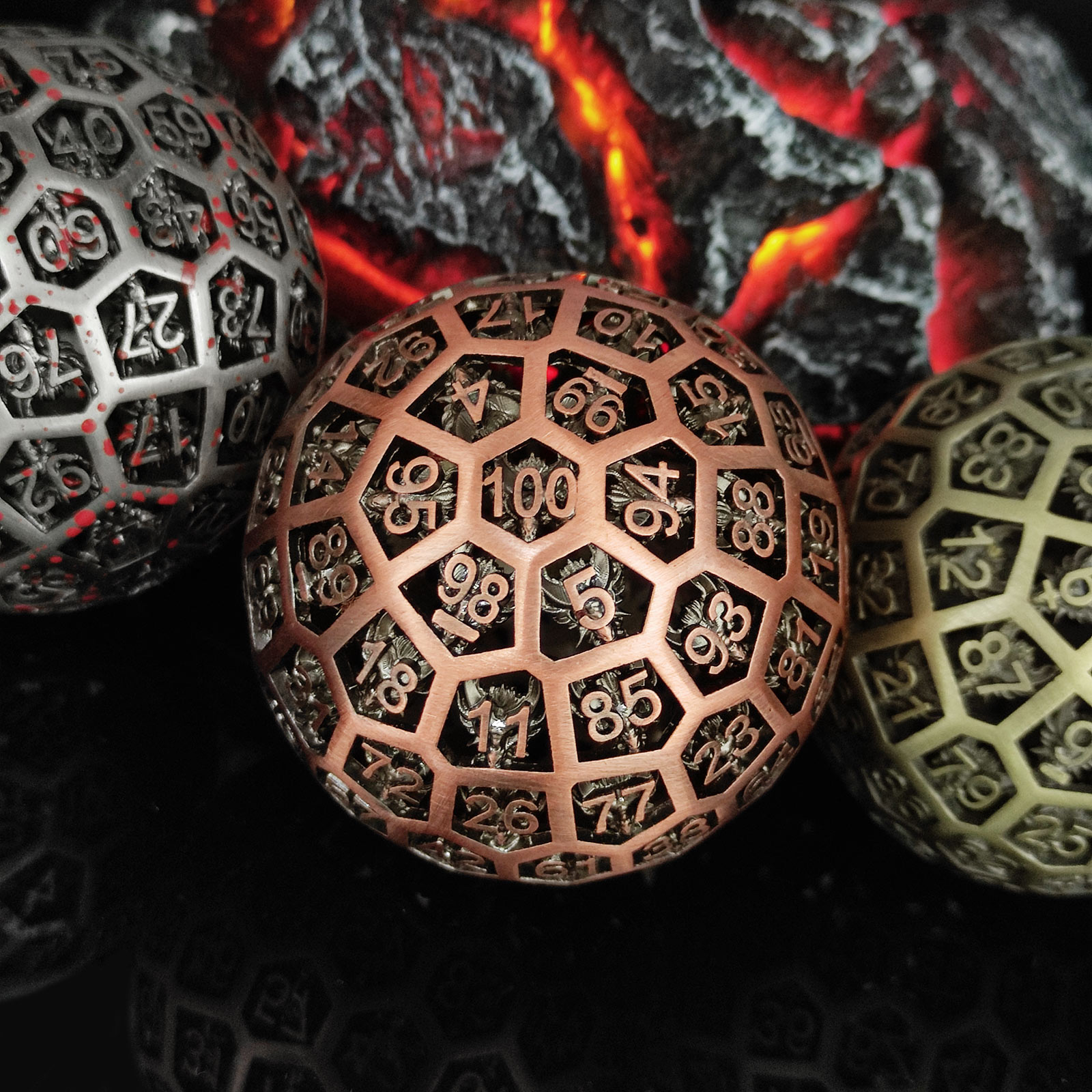 Metal Hollow D100 DND Dice Set - Board Game Roleplay 리뷰 및 가격