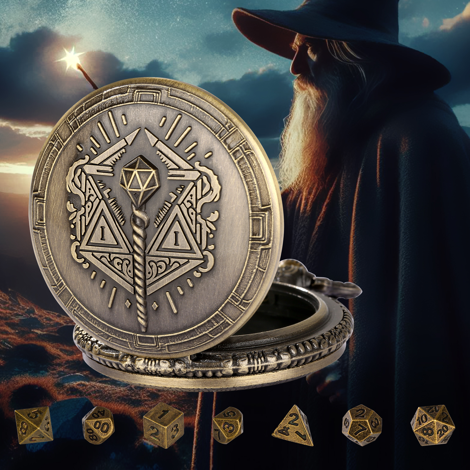 YISUYA Wizard Pocket Watch Cas - Board Game Roleplay 리뷰 및 가격