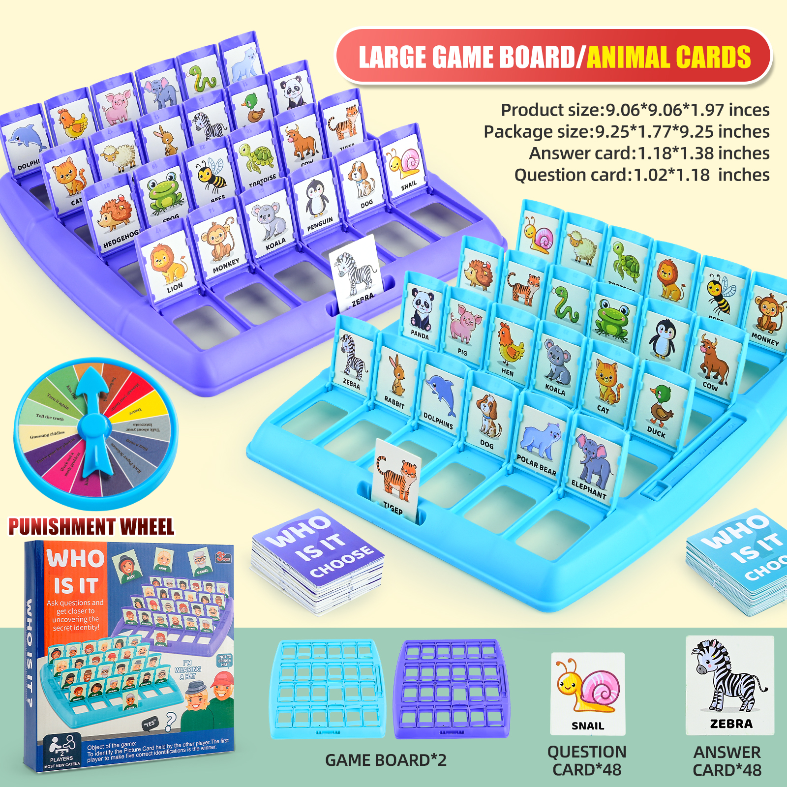 Guess Who I Am, Children'S Puz - Board Game With Chips 리뷰 및 가격