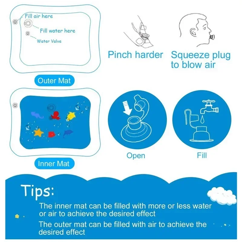 Baby Water Play Mat Early Educ - Play Mat Neoprene 리뷰 및 가격