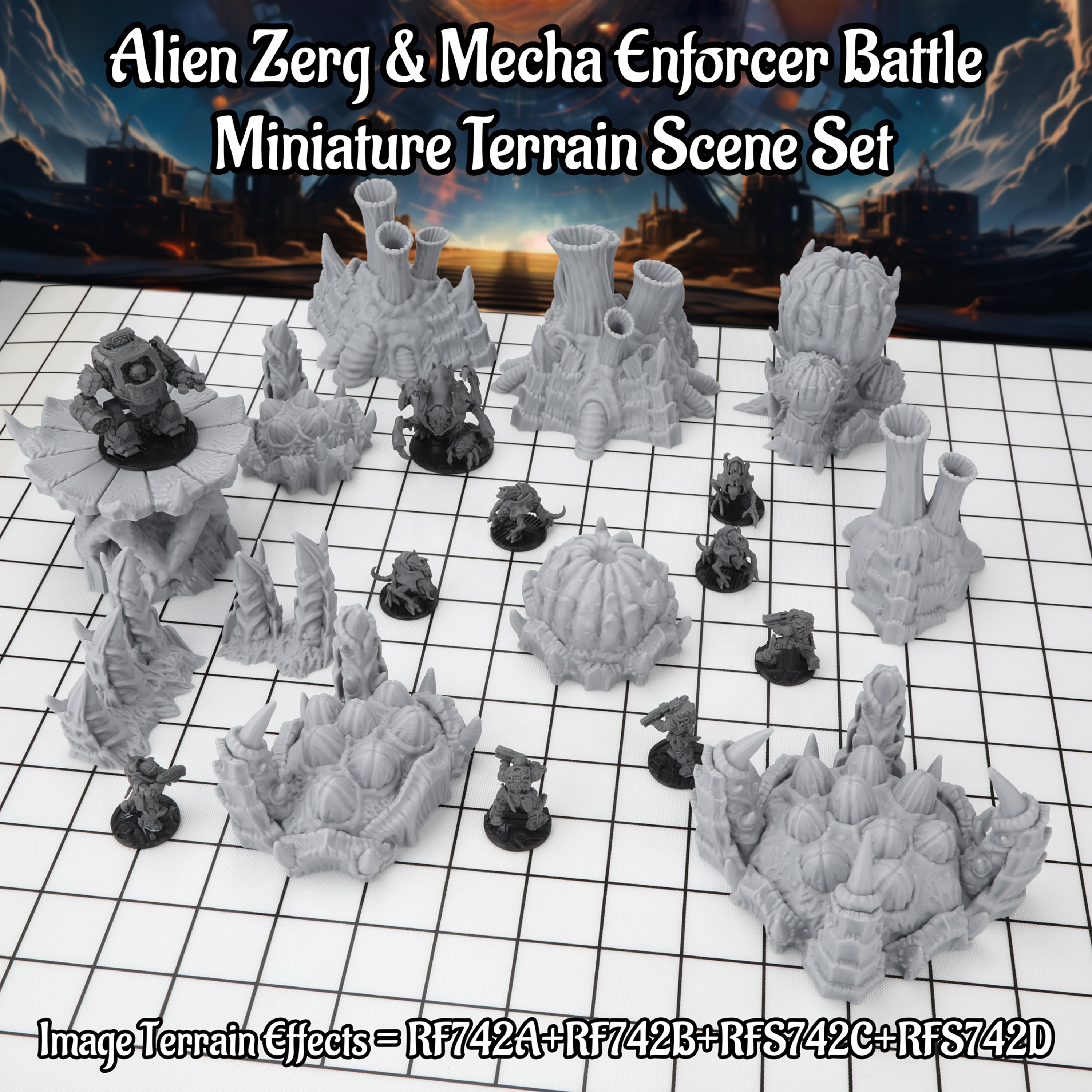 Sci-Fi Alien Miniature Terrain - Board Game Dune 리뷰 및 가격