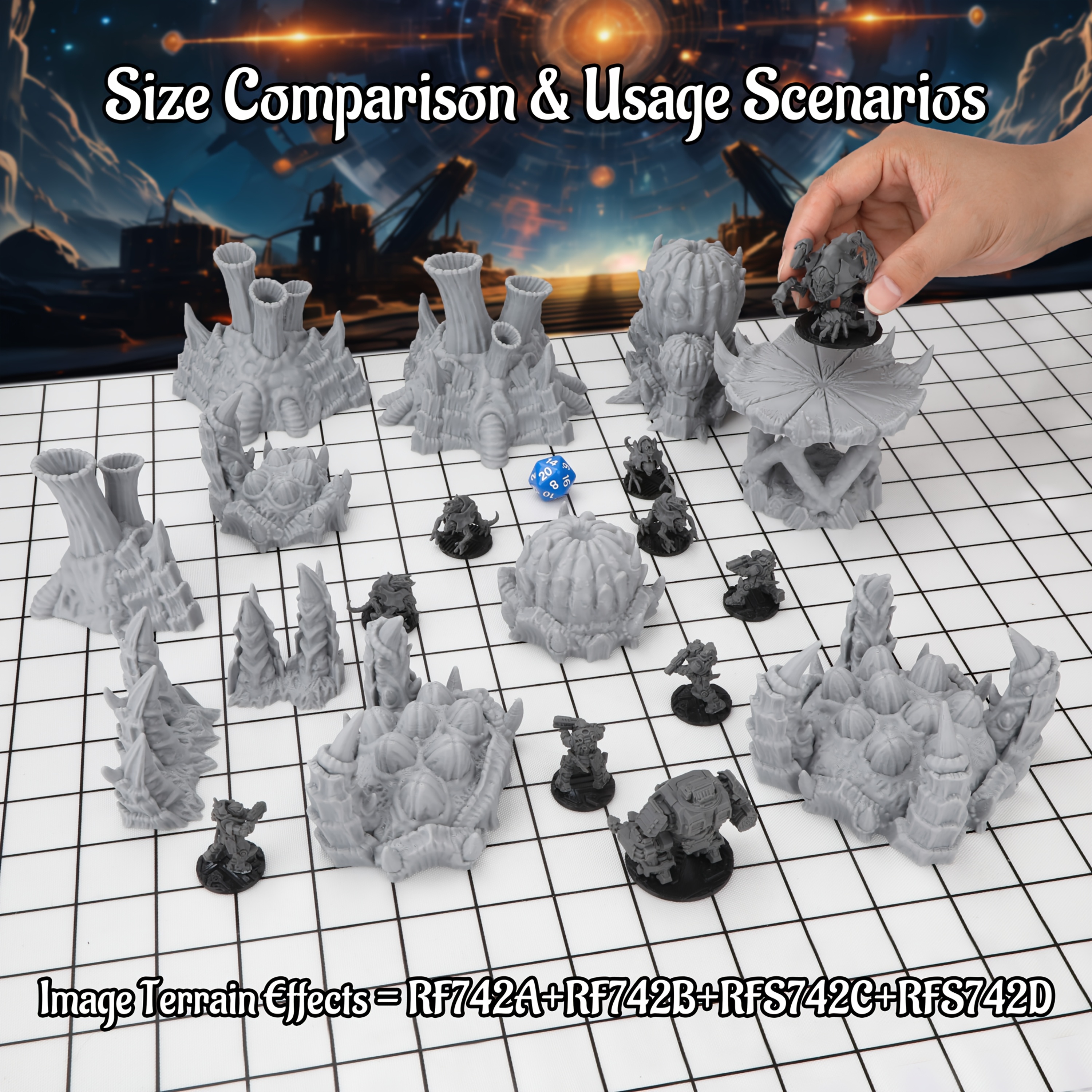 Sci-Fi Alien Miniature Terrain - Board Game Dune 리뷰 및 가격