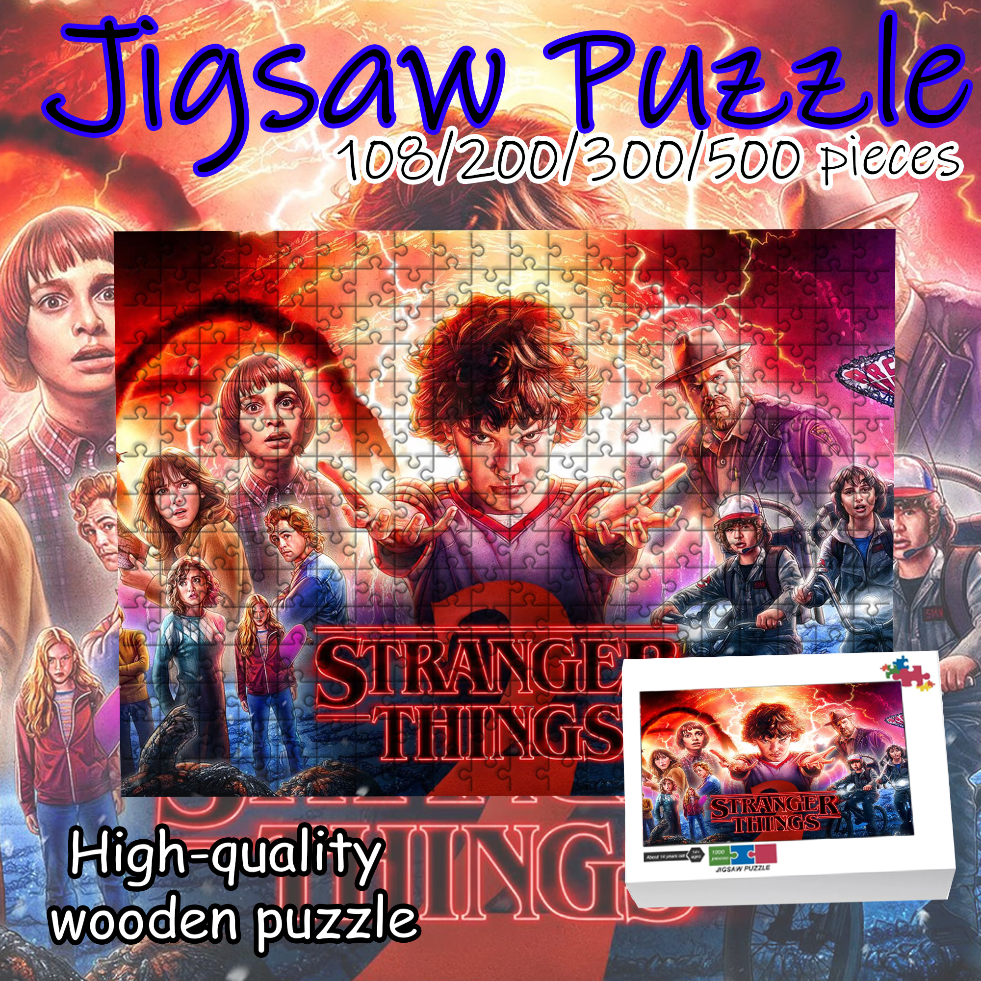 Stranger Things Jigsaw Puzzle  - Board Game Fun 리뷰 및 가격