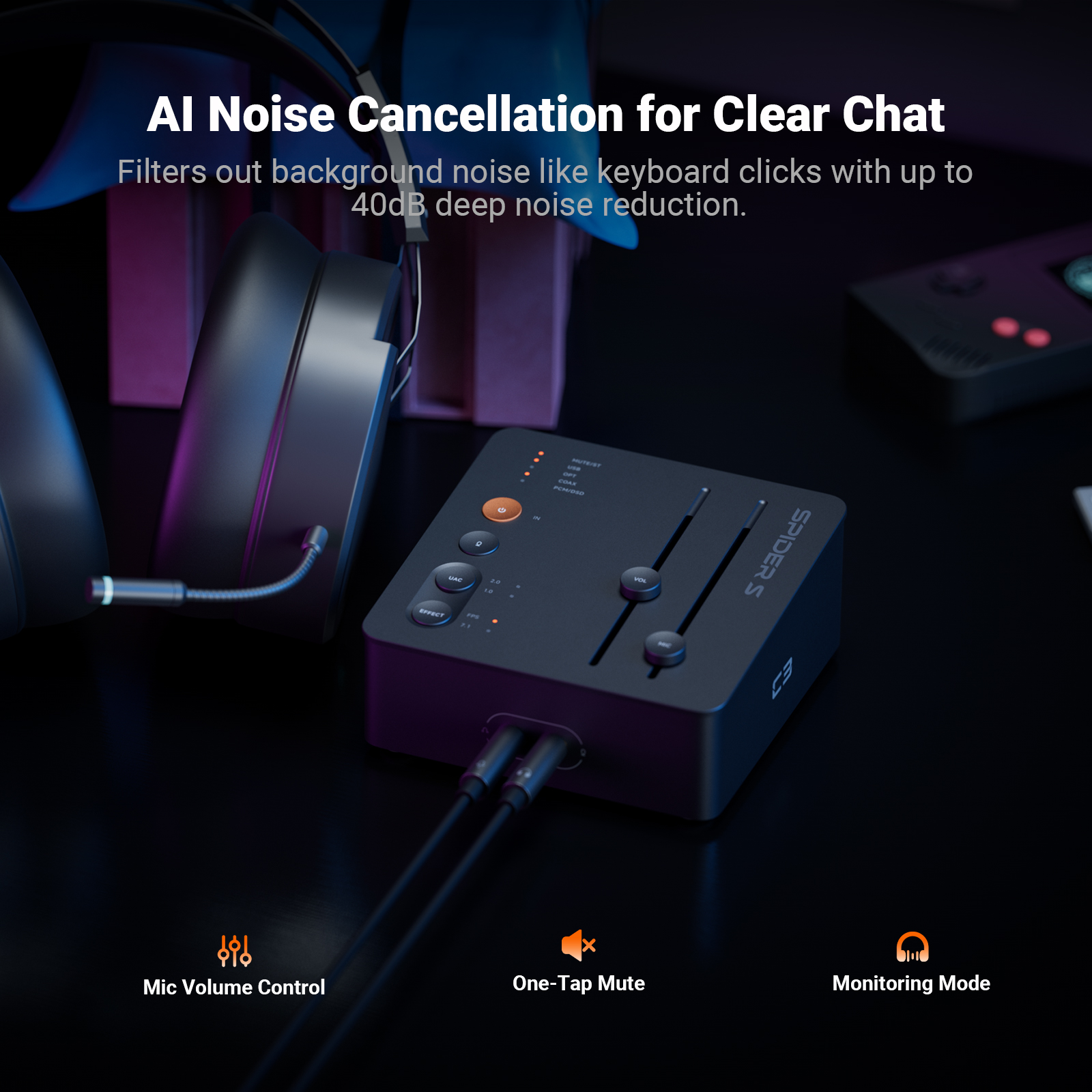 Fosi Audio C3 Gaming DAC Headp - Board Game With Chips 리뷰 및 가격