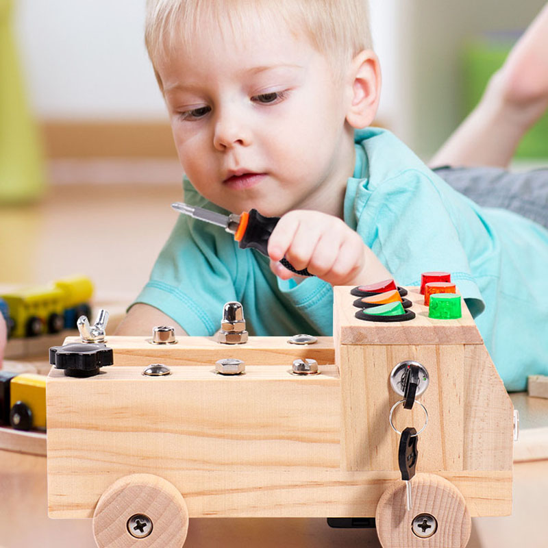 Wooden Montessori Busy Board S - Board Game China 리뷰 및 가격