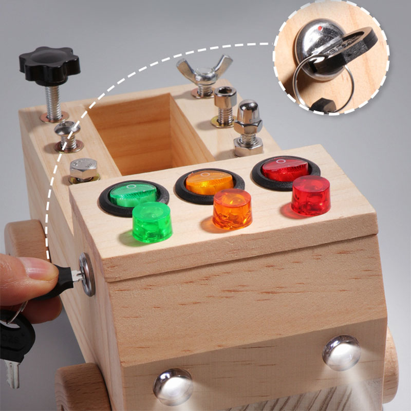 Wooden Montessori Busy Board S - Board Game China 리뷰 및 가격