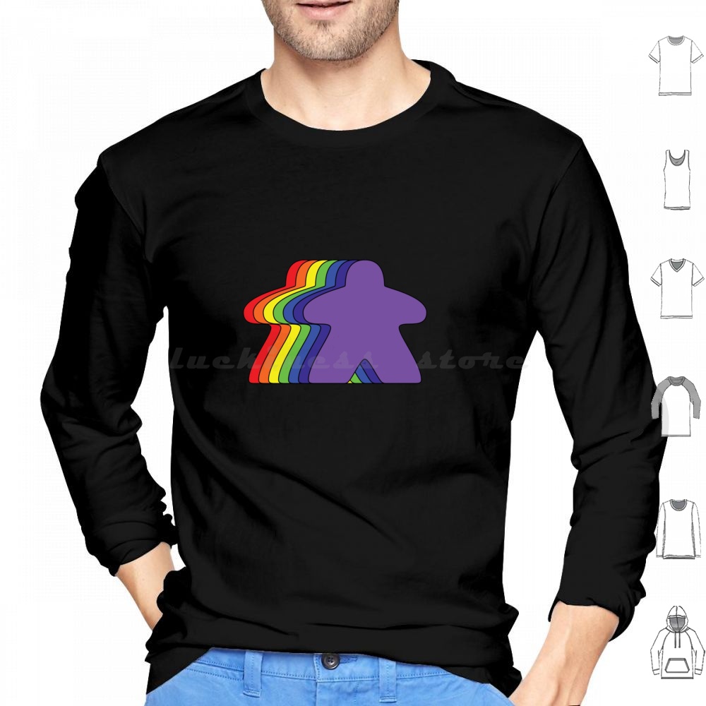Rainbow Meeples Hoodies Long S - Board Game Geek 리뷰 및 가격