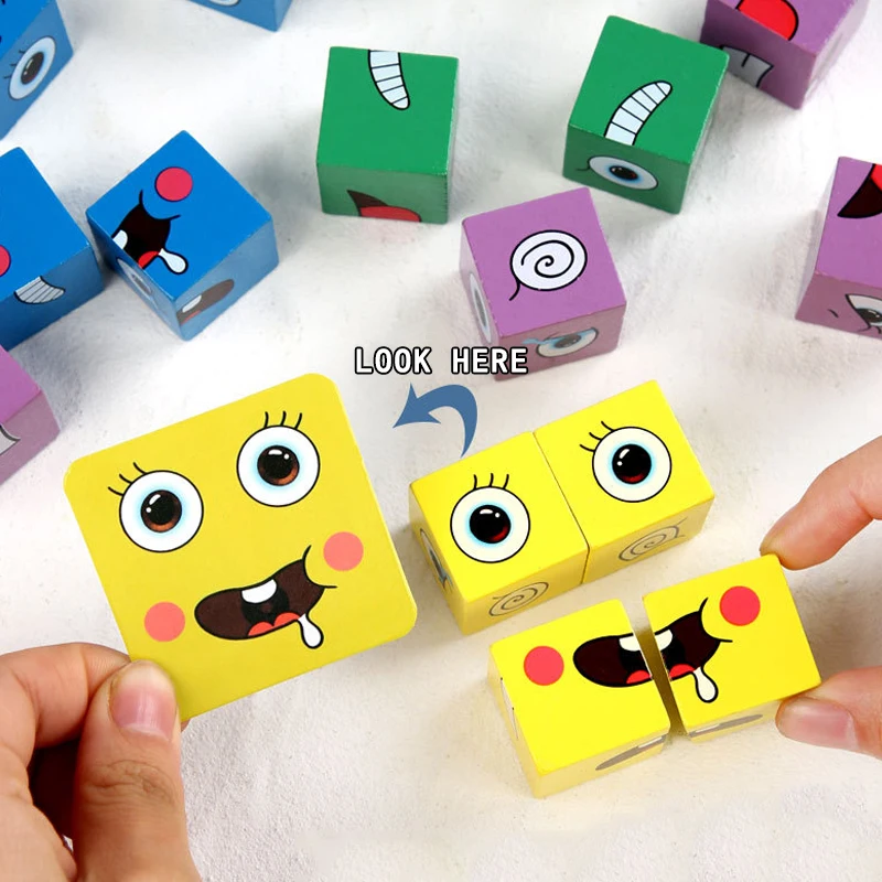 Face Change Cube Emoticon Buil - Board Game Roleplay 리뷰 및 가격