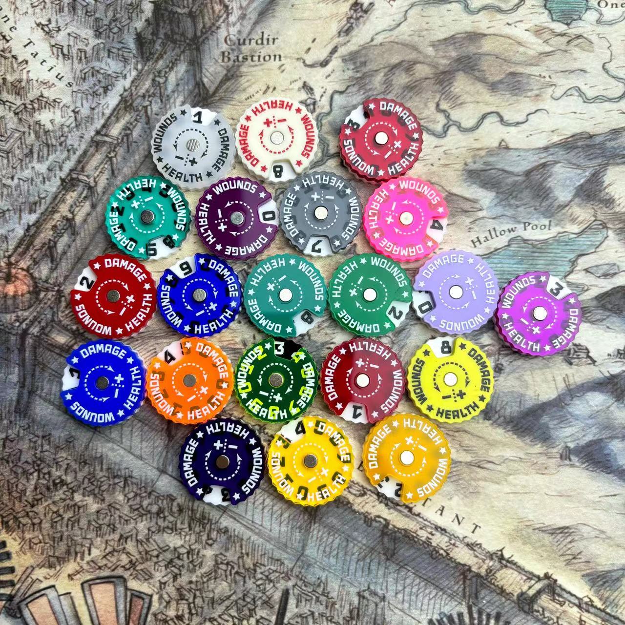 25x25x6mm Wound Tracker Table  - Board Game Path 리뷰 및 가격