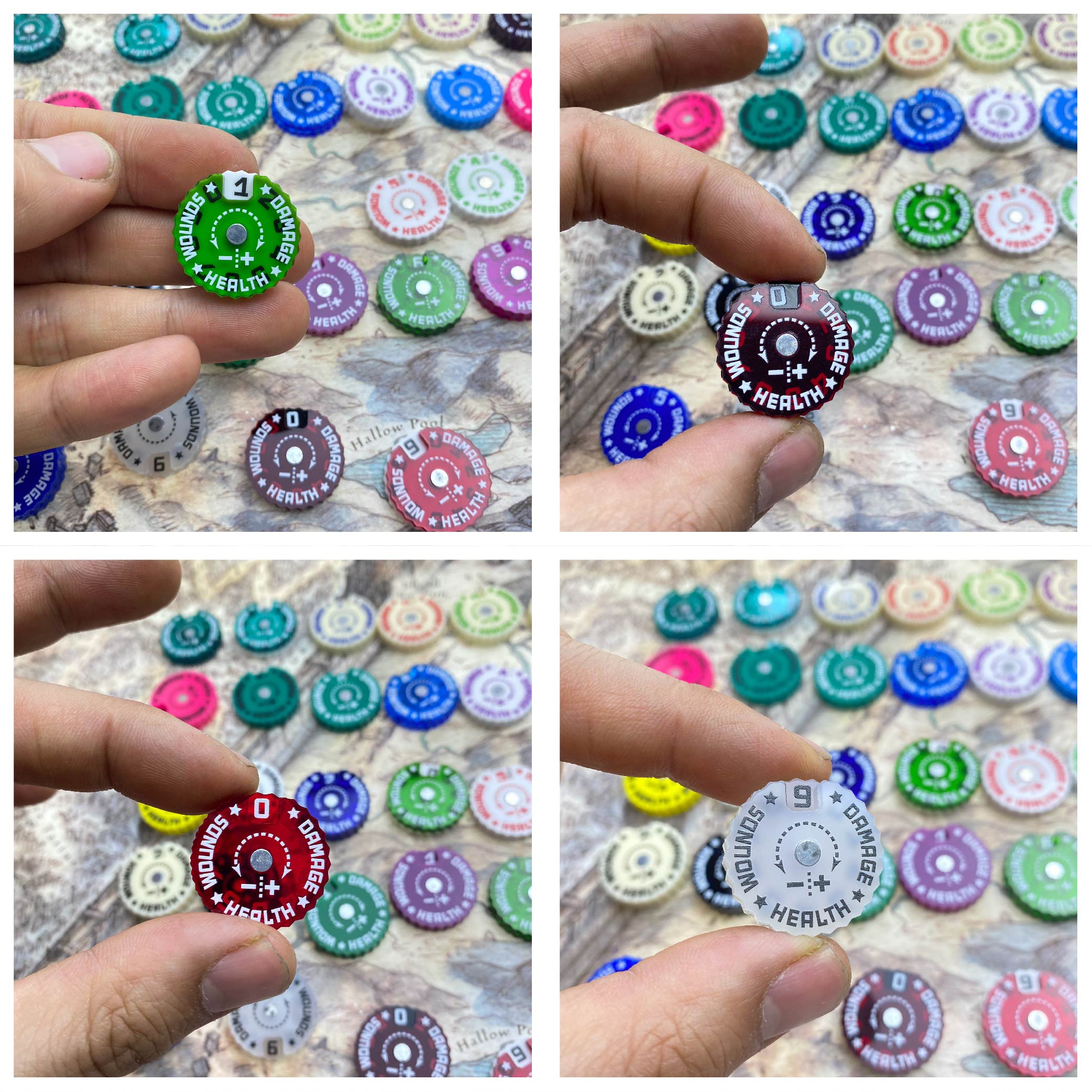 25x25x6mm Wound Tracker Table  - Board Game Path 리뷰 및 가격