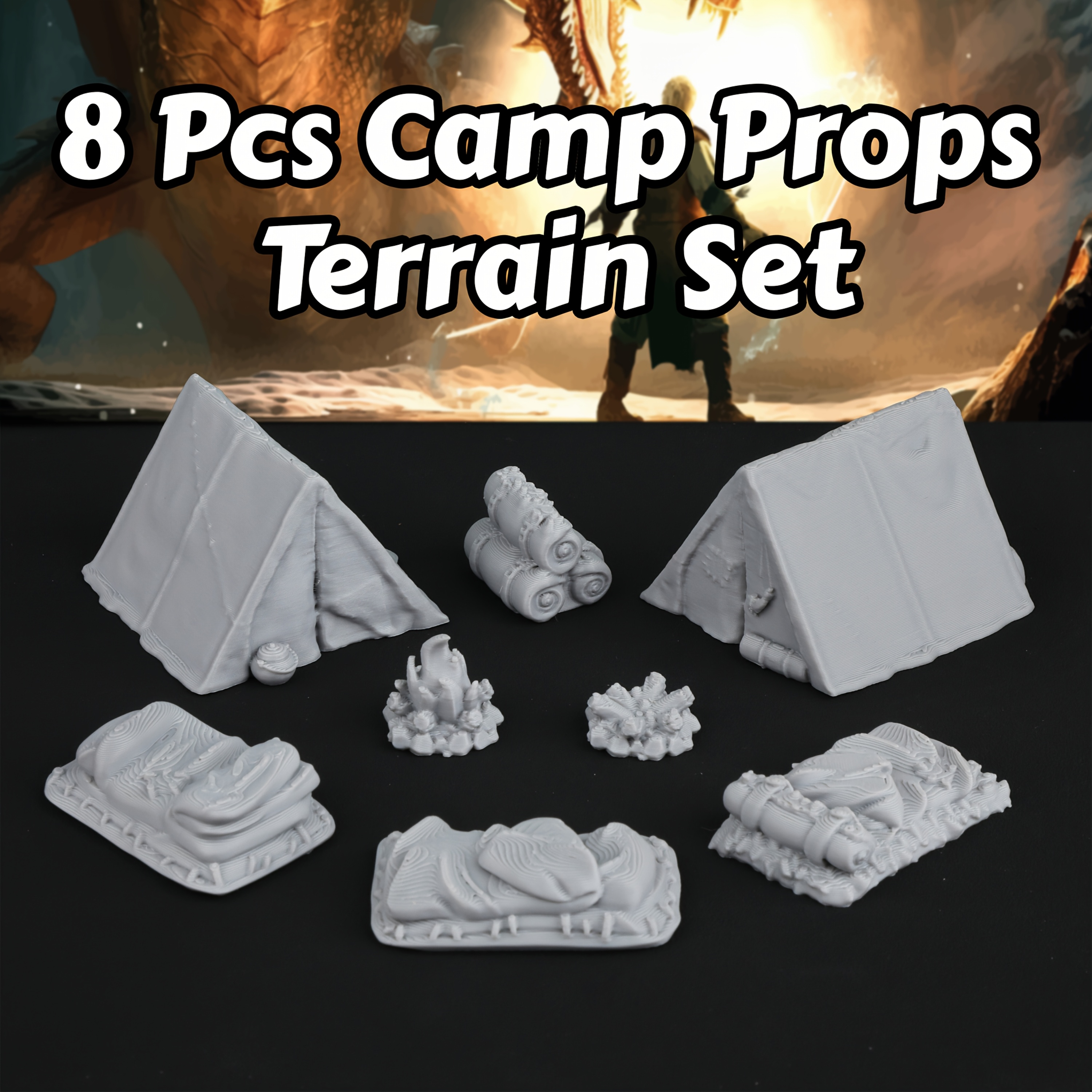 8pcs RPG Adventurer's Camp Min - Board Game Dune 리뷰 및 가격