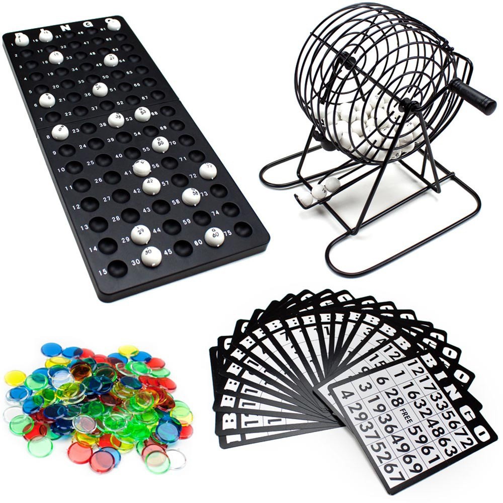 Bingo Supplies Set Metal Cage  - Board Game Night 리뷰 및 가격