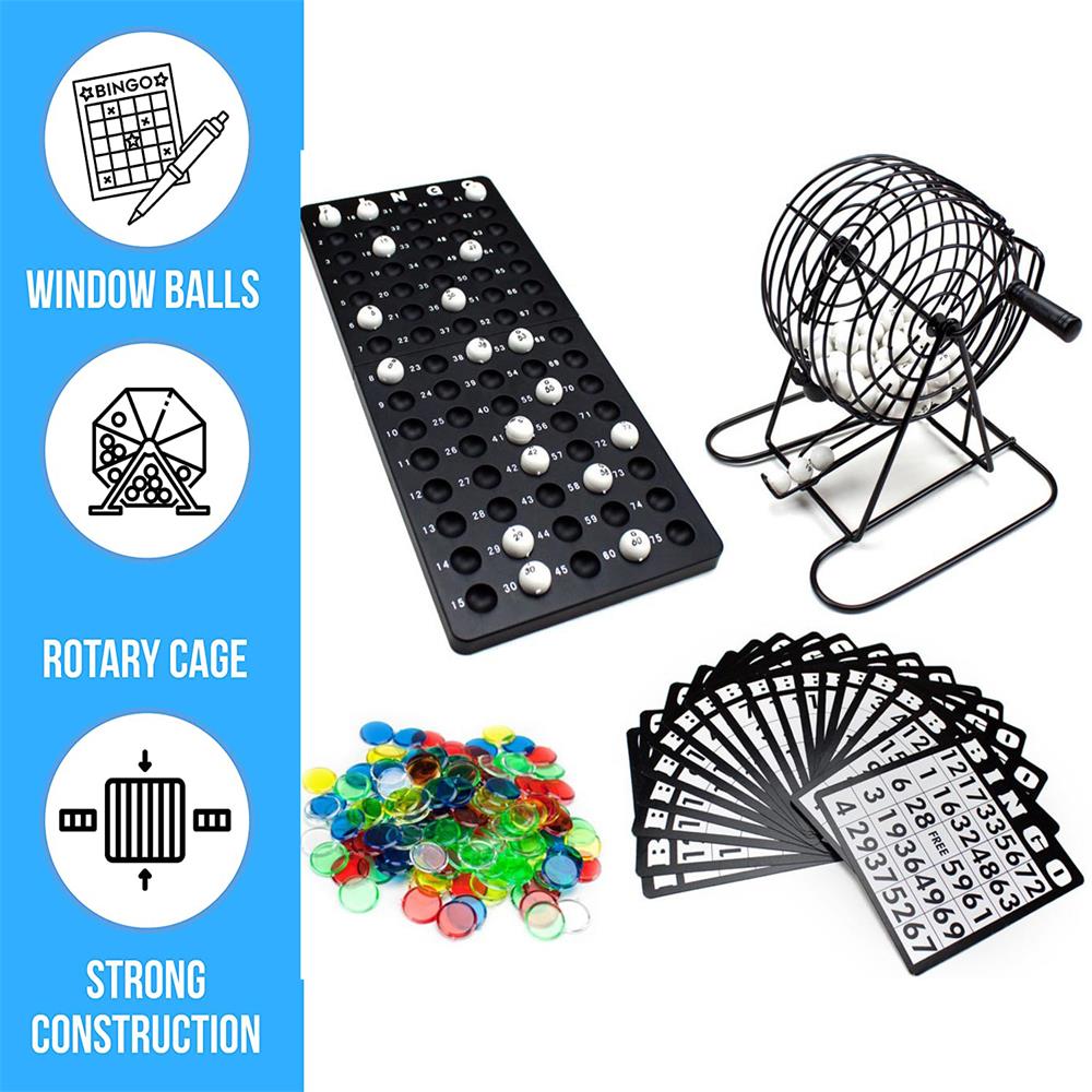 Bingo Supplies Set Metal Cage  - Board Game Night 리뷰 및 가격