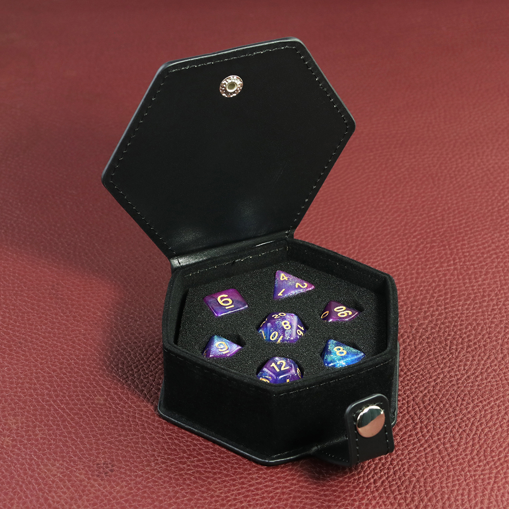 Black Leather Box DND Dice Cas - Board Game With Chips 리뷰 및 가격