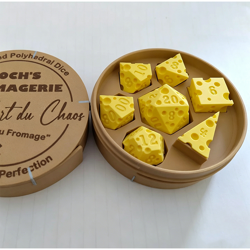Cheese Polyhedral Dice Set Lay - Board Game Live 리뷰 및 가격