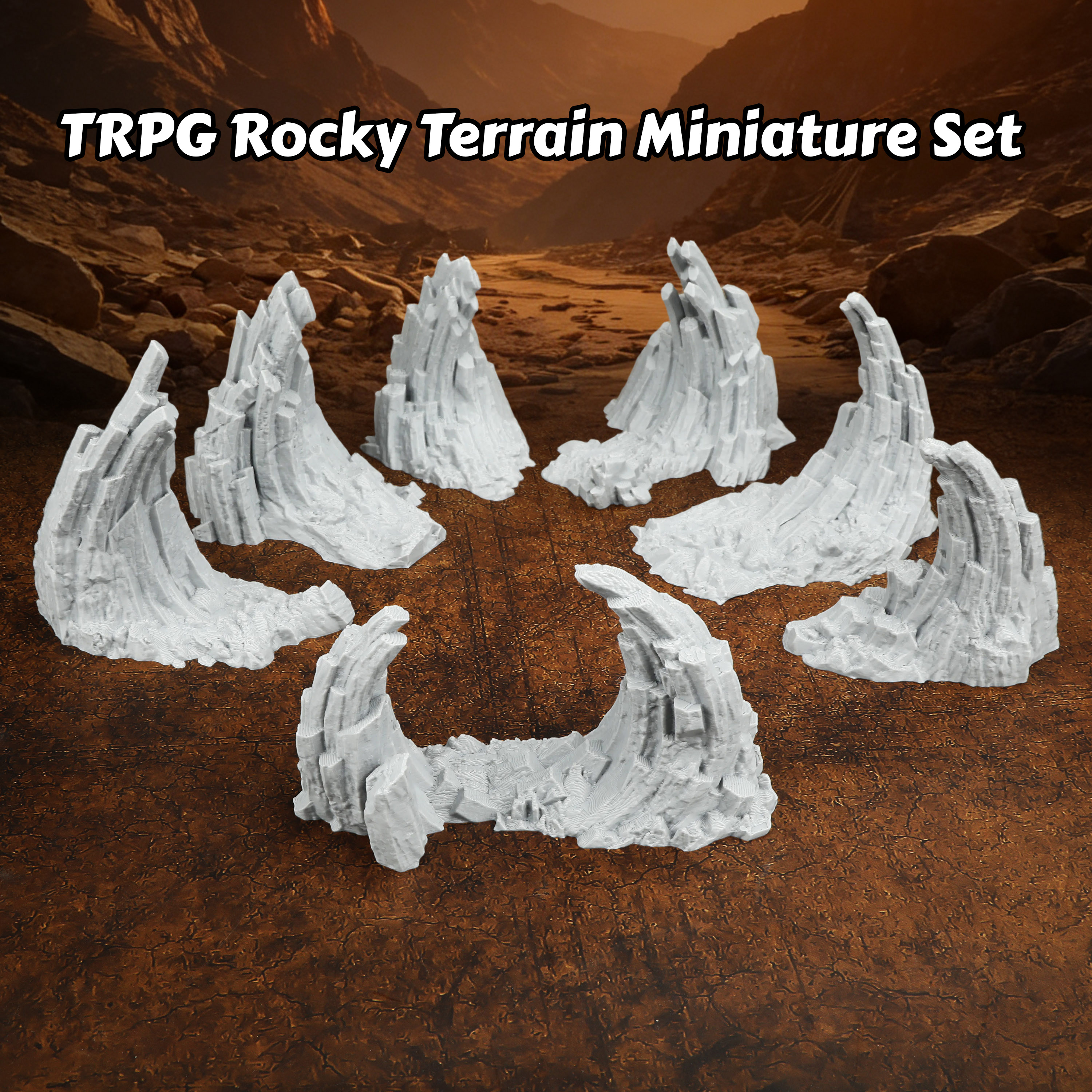 TRPG Rocky Terrain Miniature - - Board Game Dune 리뷰 및 가격