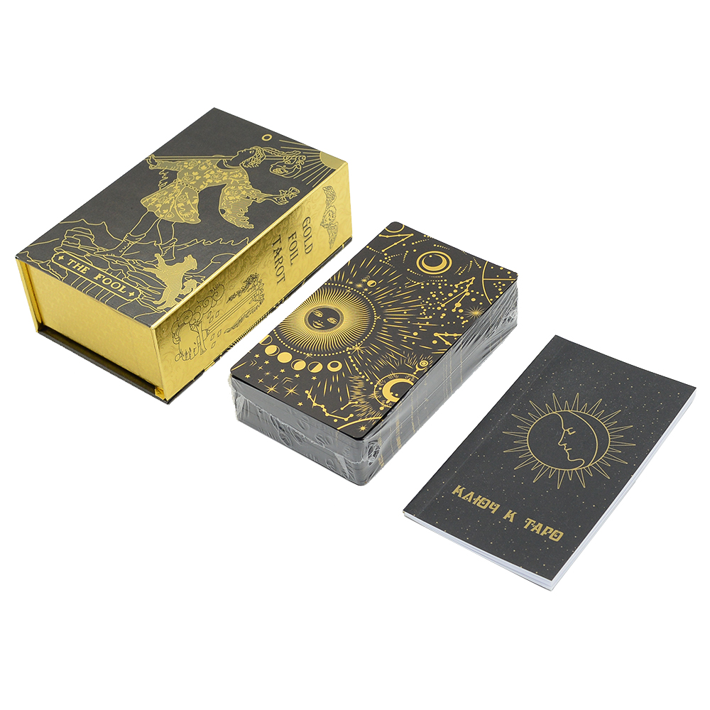 Gold Foil Tarot 12x7cm Russian - Board Game For Couple 리뷰 및 가격